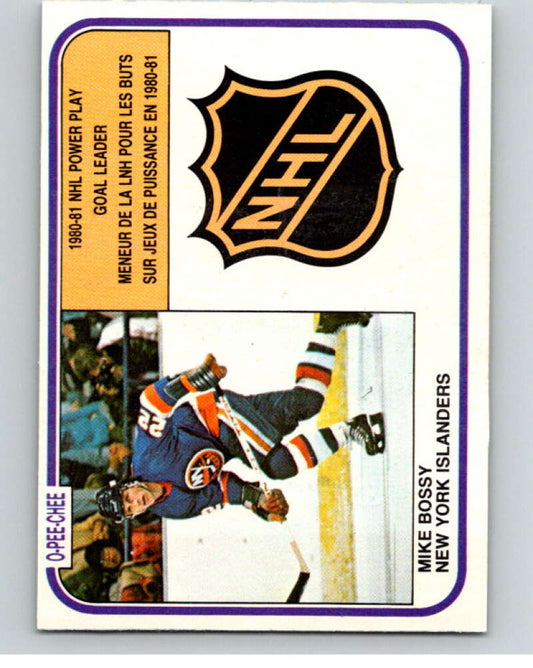 1981-82 O-Pee-Chee #386 Mike Bossy LL  New York Islanders  V53120 Image 1
