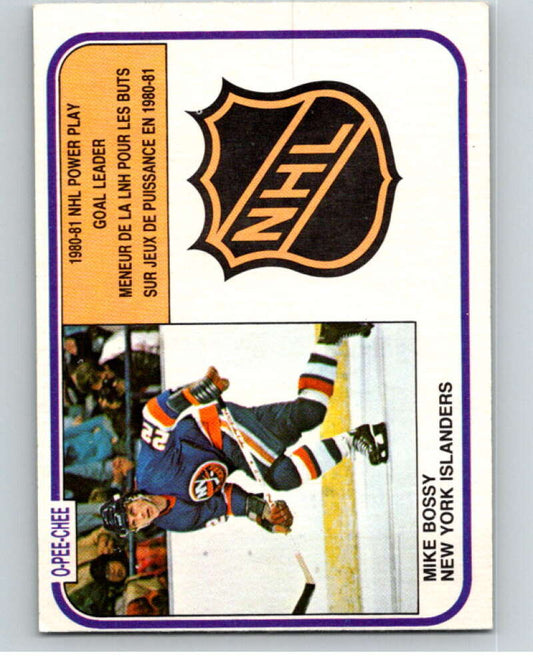 1981-82 O-Pee-Chee #386 Mike Bossy LL  New York Islanders  V53125 Image 1