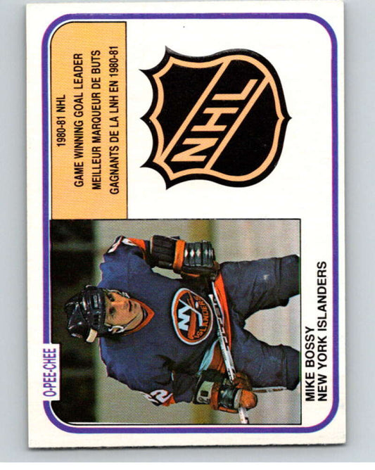 1981-82 O-Pee-Chee #388 Mike Bossy LL  New York Islanders  V53137 Image 1