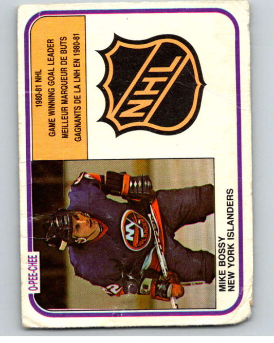 1981-82 O-Pee-Chee #388 Mike Bossy LL  New York Islanders  V53138 Image 1