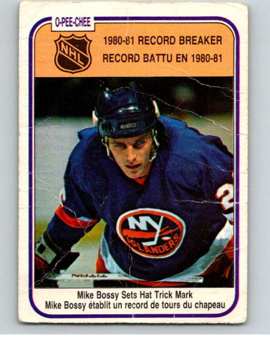 1981-82 O-Pee-Chee #390 Mike Bossy RB  New York Islanders  V53159 Image 1