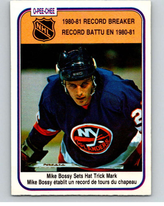 1981-82 O-Pee-Chee #390 Mike Bossy RB  New York Islanders  V53166 Image 1