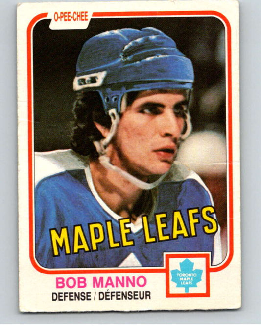 1981-82 O-Pee-Chee #396 Bob Manno  Toronto Maple Leafs  V53198 Image 1