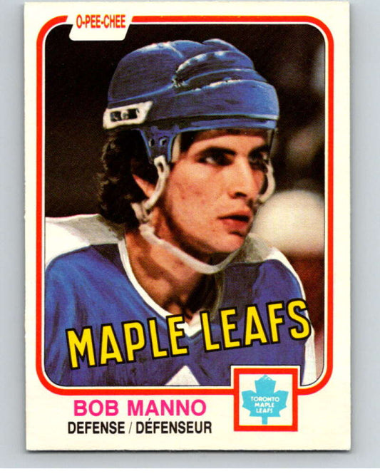 1981-82 O-Pee-Chee #396 Bob Manno  Toronto Maple Leafs  V53201 Image 1