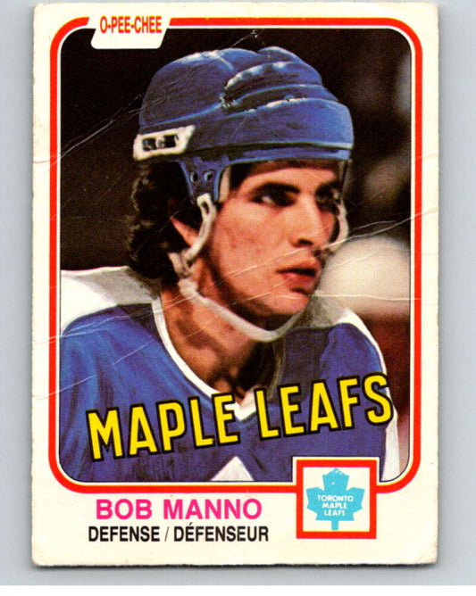 1981-82 O-Pee-Chee #396 Bob Manno  Toronto Maple Leafs  V53204 Image 1