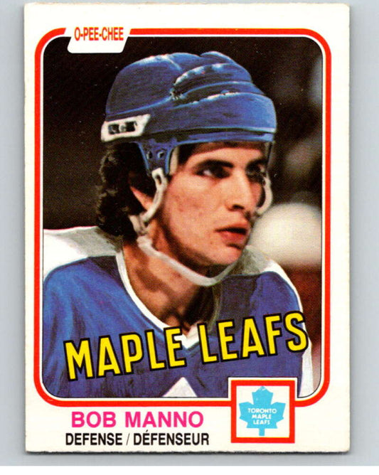 1981-82 O-Pee-Chee #396 Bob Manno  Toronto Maple Leafs  V53205 Image 1