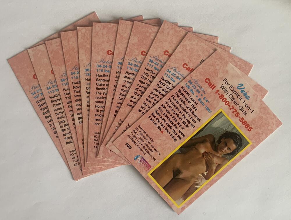 1993 Hustler Collectors Sexy Nude XXX Cards Lot of 13 - V53297 Image 2