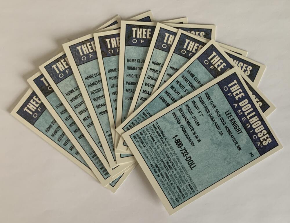 1992 Thee Dollhouses of America Nude Cards Lot of 10 - V53298 Image 2
