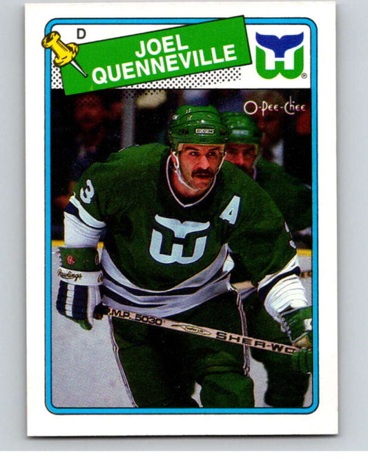 1988-89 O-Pee-Chee #3 Joel Quenneville  Hartford Whalers  V53308 Image 1