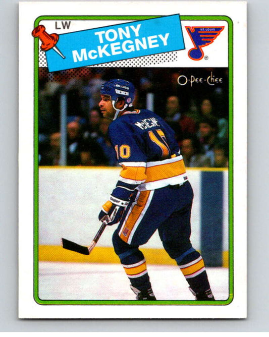 1988-89 O-Pee-Chee #4 Tony McKegney  St. Louis Blues  V53309 Image 1
