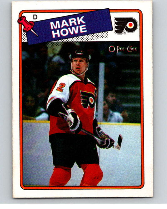 1988-89 O-Pee-Chee #6 Mark Howe  Philadelphia Flyers  V53311 Image 1