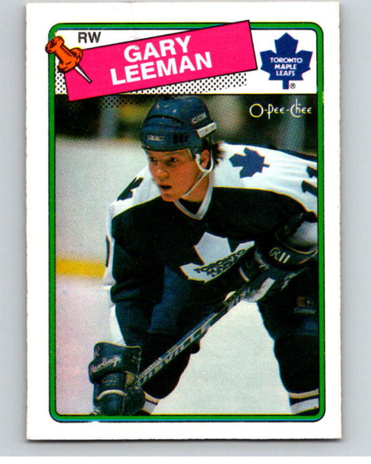 1988-89 O-Pee-Chee #11 Gary Leeman  Toronto Maple Leafs  V53320 Image 1
