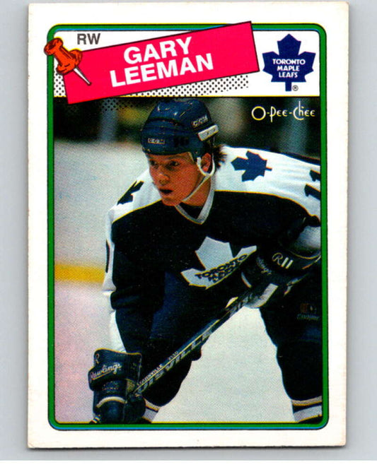 1988-89 O-Pee-Chee #11 Gary Leeman  Toronto Maple Leafs  V53321 Image 1