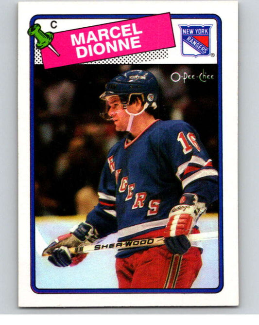 1988-89 O-Pee-Chee #13 Marcel Dionne  New York Rangers  V53323 Image 1