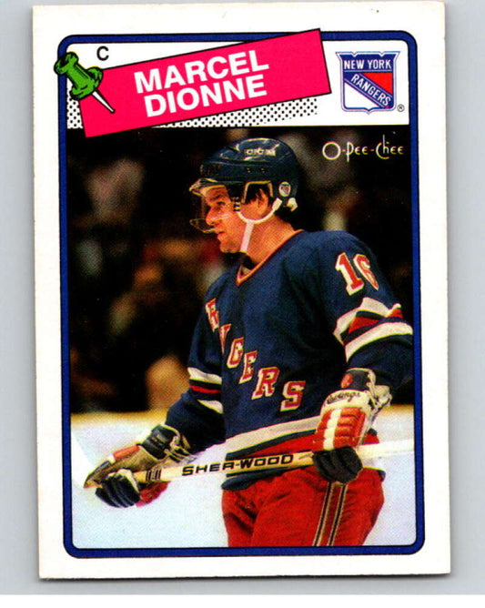 1988-89 O-Pee-Chee #13 Marcel Dionne  New York Rangers  V53326 Image 1