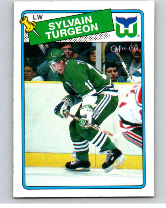 1988-89 O-Pee-Chee #24 Sylvain Turgeon  Hartford Whalers  V53343 Image 1