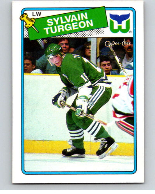 1988-89 O-Pee-Chee #24 Sylvain Turgeon  Hartford Whalers  V53344 Image 1