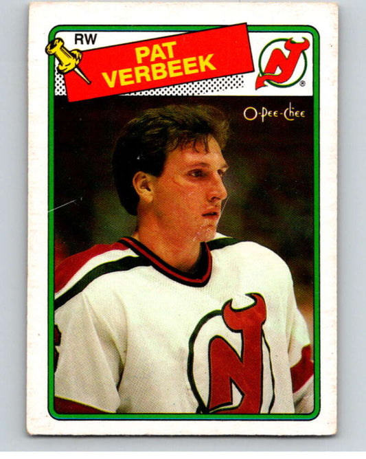 1988-89 O-Pee-Chee #29 Pat Verbeek  New Jersey Devils  V53351 Image 1