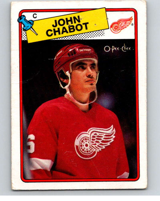 1988-89 O-Pee-Chee #39 John Chabot  Detroit Red Wings  V53367 Image 1