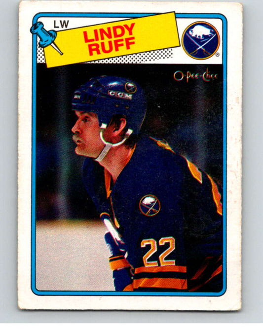 1988-89 O-Pee-Chee #40 Lindy Ruff  Buffalo Sabres  V53368 Image 1