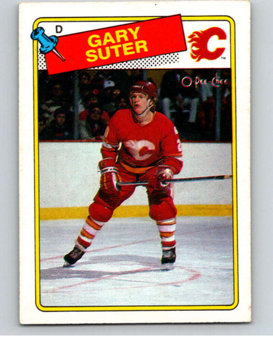 1988-89 O-Pee-Chee #43 Gary Suter  Calgary Flames  V53369 Image 1