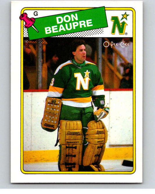 1988-89 O-Pee-Chee #42 Don Beaupre  Minnesota North Stars  V53371 Image 1