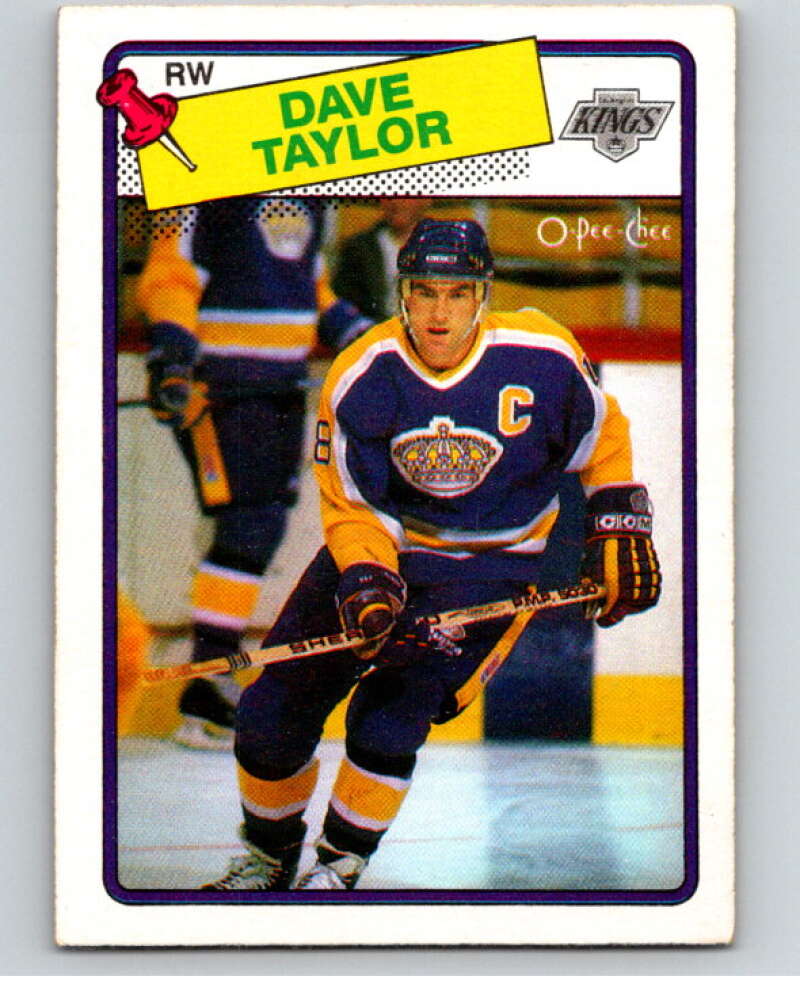 1988-89 O-Pee-Chee #46 Dave Taylor  Los Angeles Kings  V53383 Image 1