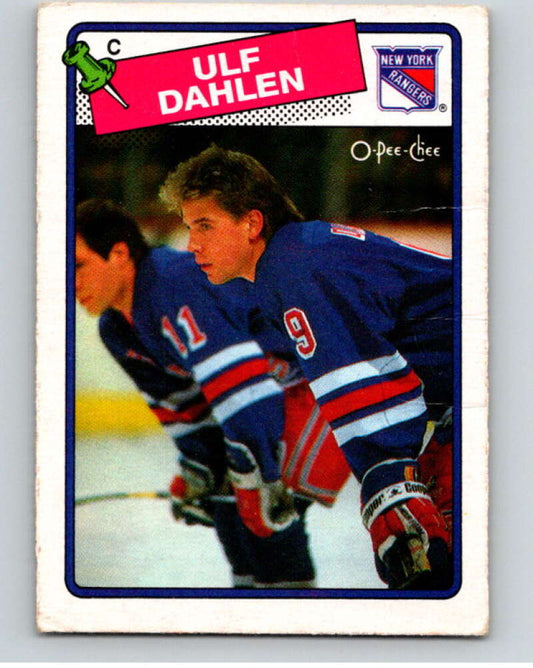 1988-89 O-Pee-Chee #47 Ulf Dahlen  RC Rookie New York Rangers  V53384 Image 1