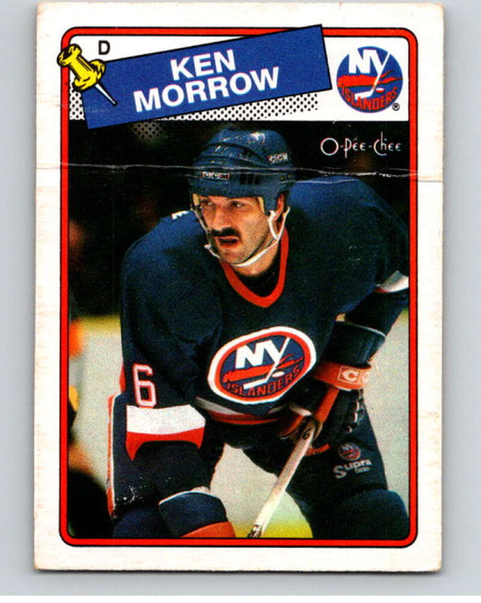 1988-89 O-Pee-Chee #53 Ken Morrow  New York Islanders  V53392 Image 1