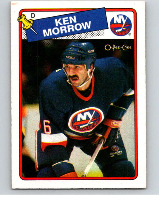 1988-89 O-Pee-Chee #53 Ken Morrow  New York Islanders  V53393 Image 1