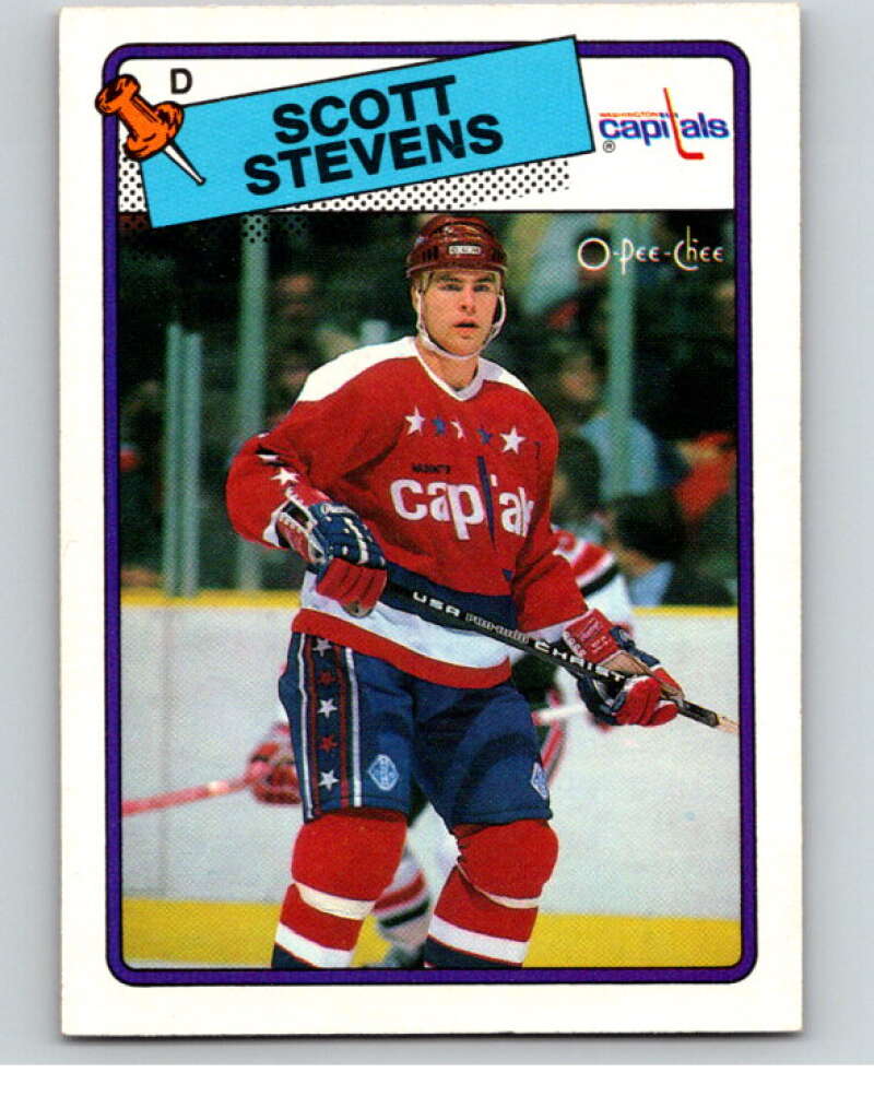 1988-89 O-Pee-Chee #60 Scott Stevens  Washington Capitals  V53410 Image 1