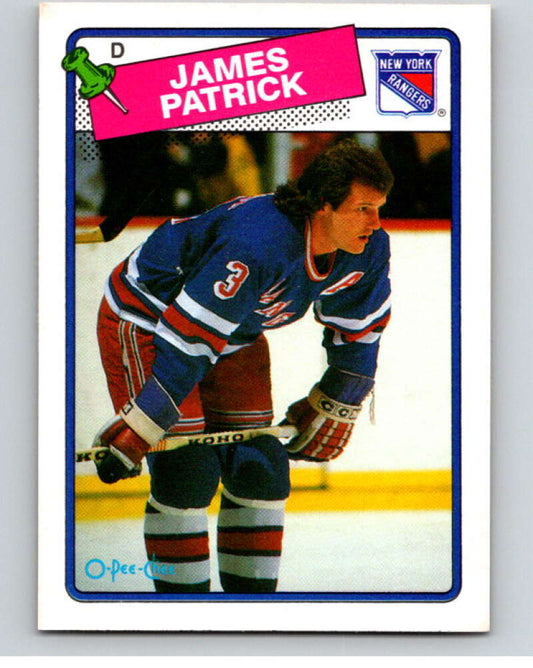 1988-89 O-Pee-Chee #69 James Patrick  New York Rangers  V53425 Image 1