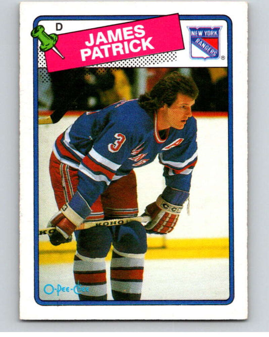 1988-89 O-Pee-Chee #69 James Patrick  New York Rangers  V53426 Image 1