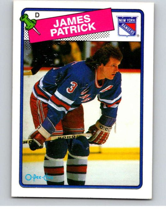 1988-89 O-Pee-Chee #69 James Patrick  New York Rangers  V53427 Image 1