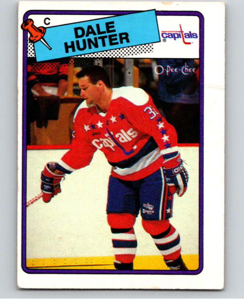 1988-89 O-Pee-Chee #70 Dale Hunter  Washington Capitals  V53429 Image 1