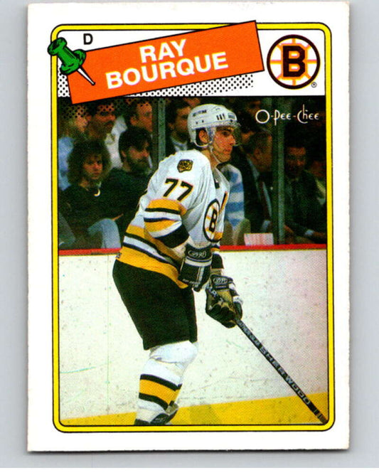 1988-89 O-Pee-Chee #73 Ray Bourque  Boston Bruins  V53432 Image 1