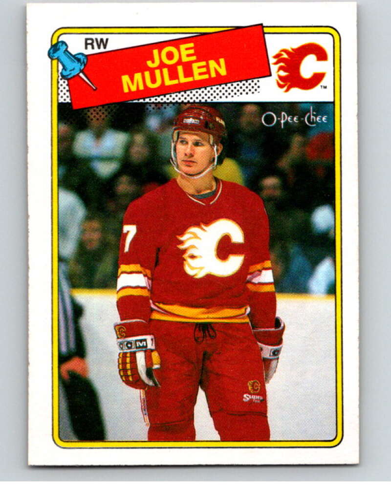 1988-89 O-Pee-Chee #76 Joe Mullen  Calgary Flames  V53437 Image 1