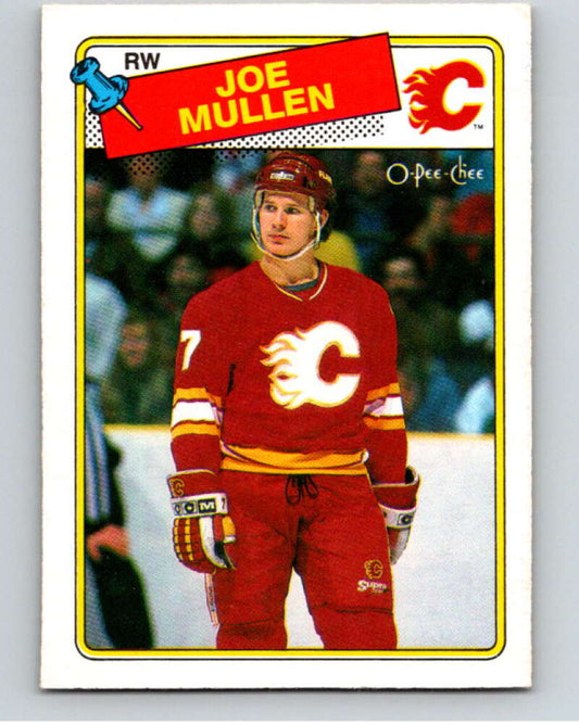 1988-89 O-Pee-Chee #76 Joe Mullen  Calgary Flames  V53438 Image 1