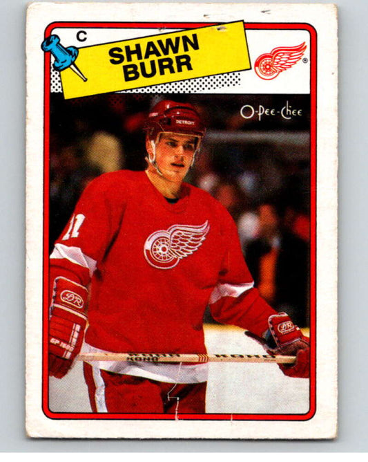 1988-89 O-Pee-Chee #78 Shawn Burr  Detroit Red Wings  V53442 Image 1