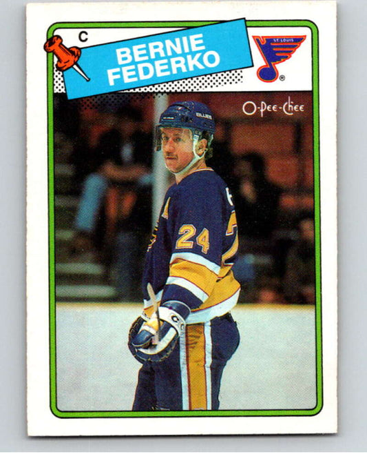1988-89 O-Pee-Chee #81 Bernie Federko  St. Louis Blues  V53446 Image 1