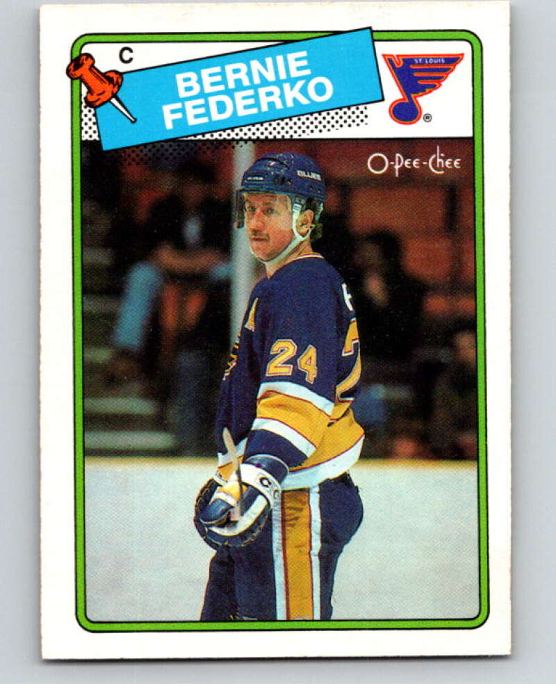1988-89 O-Pee-Chee #81 Bernie Federko  St. Louis Blues  V53446 Image 1