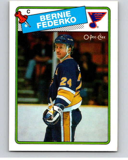 1988-89 O-Pee-Chee #81 Bernie Federko  St. Louis Blues  V53450 Image 1