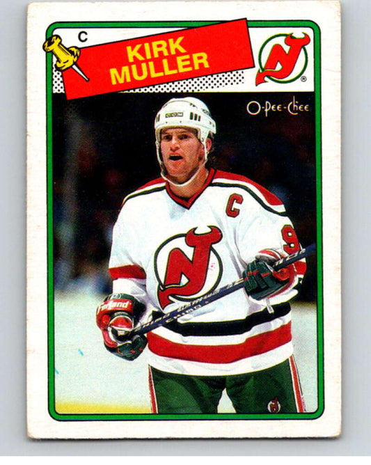 1988-89 O-Pee-Chee #84 Kirk Muller  New Jersey Devils  V53456 Image 1