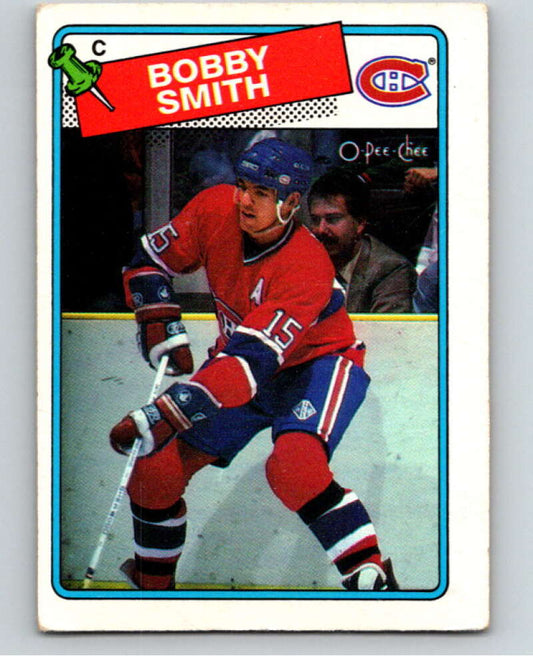 1988-89 O-Pee-Chee #88 Bobby Smith  Montreal Canadiens  V53463 Image 1