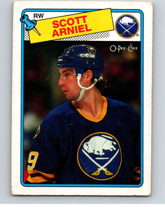 1988-89 O-Pee-Chee #90 Scott Arniel  Buffalo Sabres  V53468 Image 1