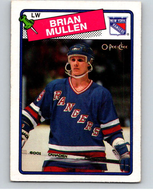 1988-89 O-Pee-Chee #91 Brian Mullen  New York Rangers  V53470 Image 1