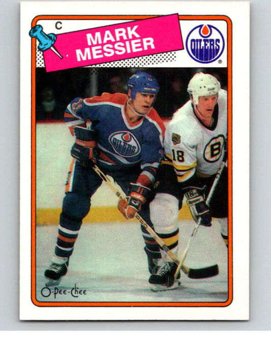 1988-89 O-Pee-Chee #93 Mark Messier  Edmonton Oilers  V53474 Image 1
