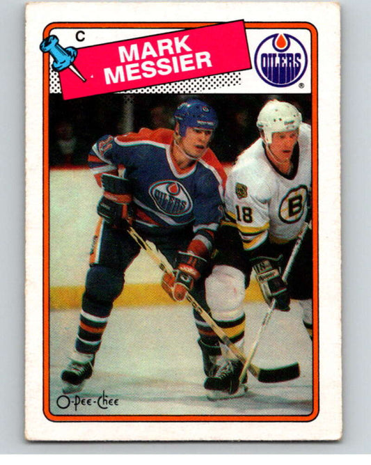 1988-89 O-Pee-Chee #93 Mark Messier  Edmonton Oilers  V53475 Image 1