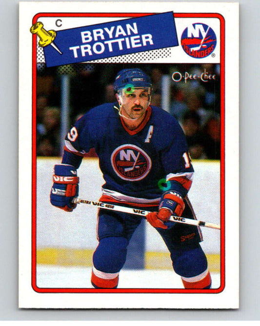 1988-89 O-Pee-Chee #97 Bryan Trottier  New York Islanders  V53479 Image 1