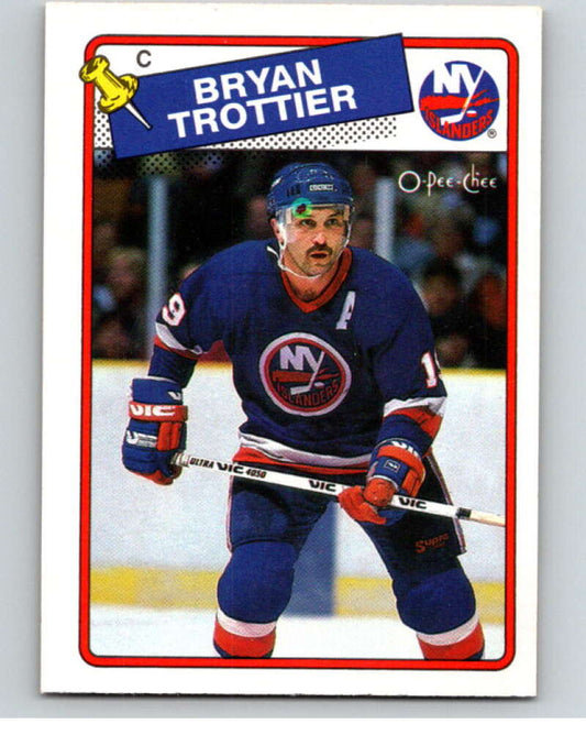 1988-89 O-Pee-Chee #97 Bryan Trottier  New York Islanders  V53480 Image 1